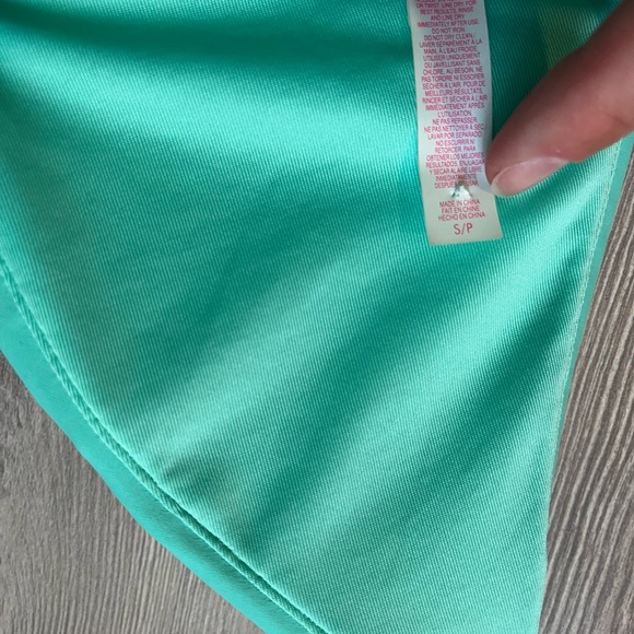 Victoria’s Secret turquoise plunge halter bikini top size small - Picture 3 of 12